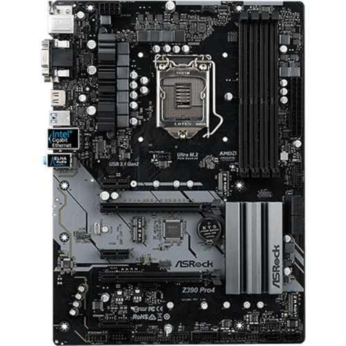 [Pre-Owned] ASRock Z390 Pro4 LGA1151 ATX Desktop Motherboard